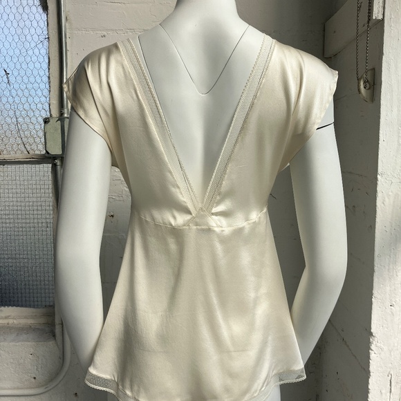 ERES Paris Silk white blouse NEW size 8 US - Picture 2 of 10